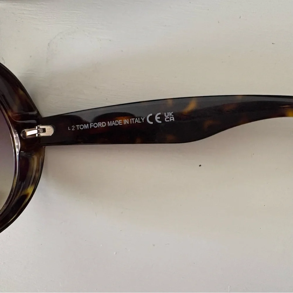 Tom Ford Annabelle Brown Oversized Sunglasses Round - Picture 4 of 6